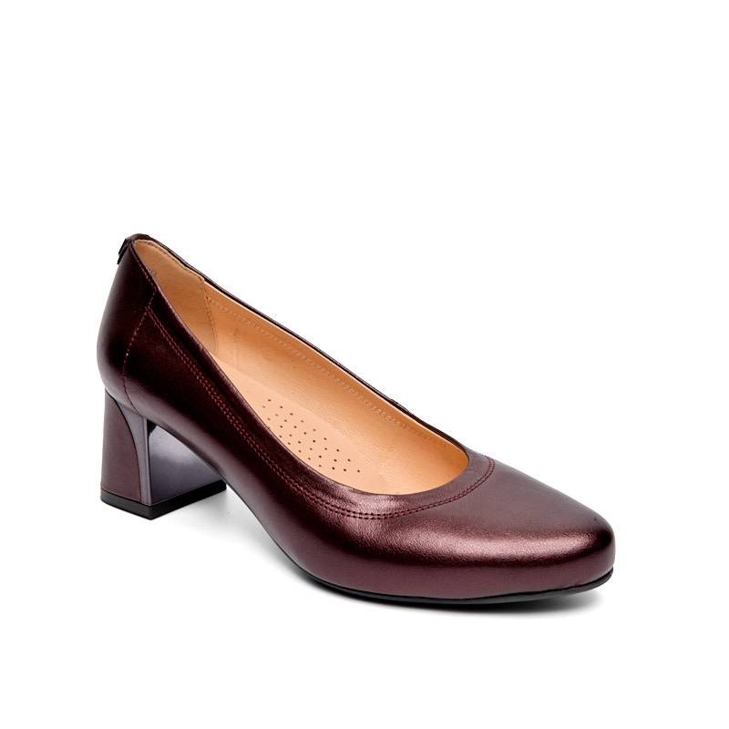 1268V-bordo-almus-18569 Туфли жен.кожа-кожа бордовый-металлик